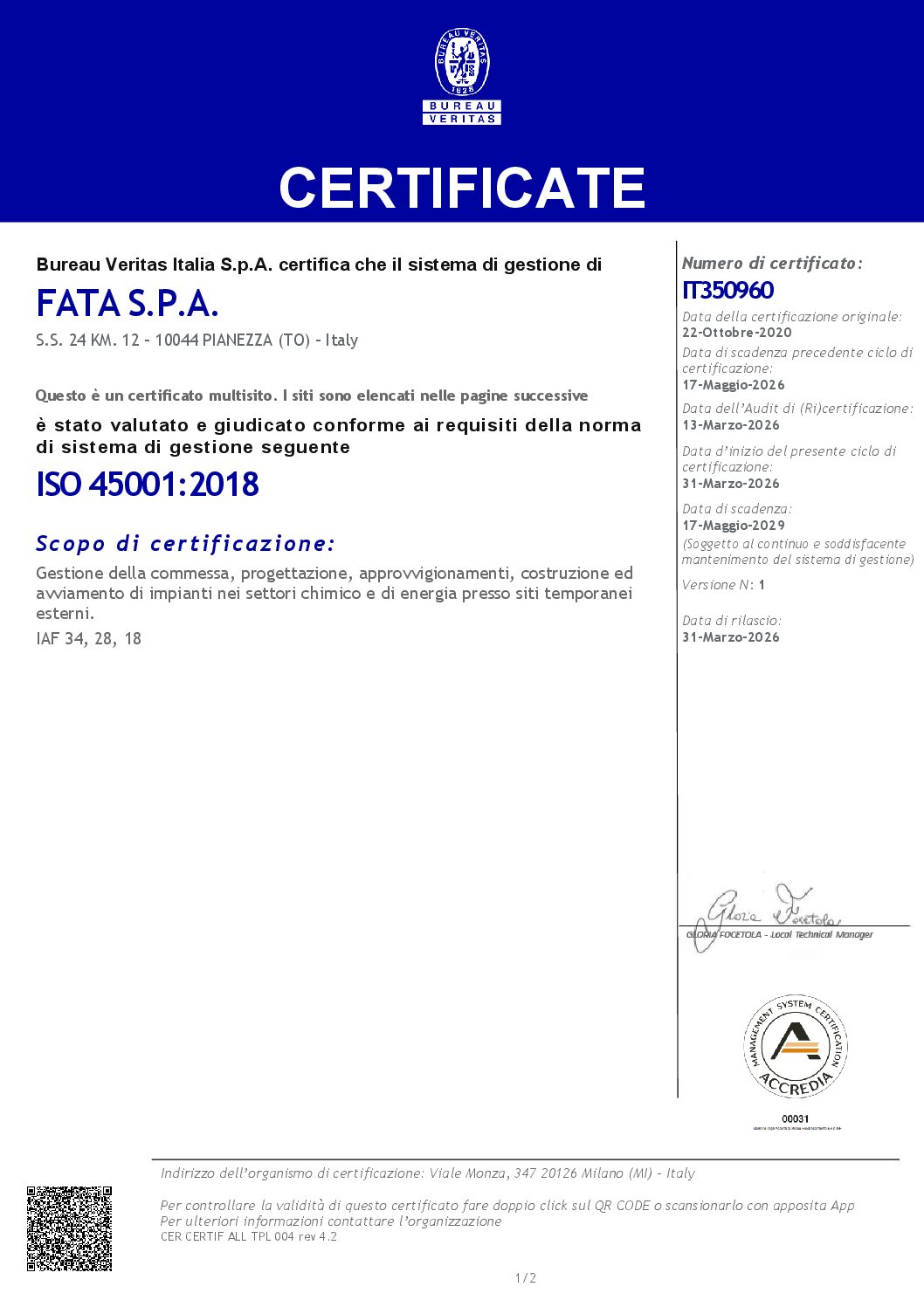 ISO 45001:2018