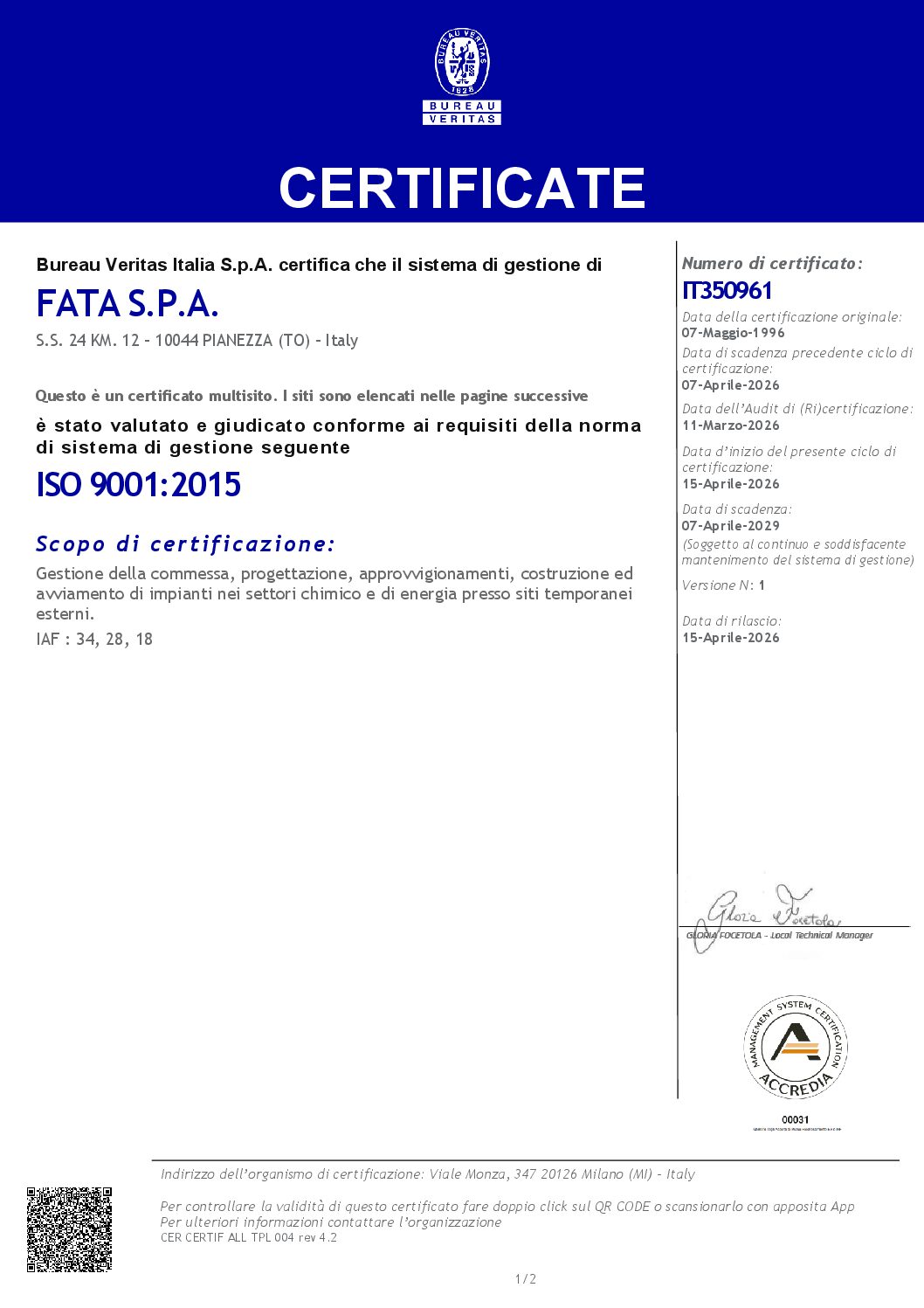 ISO 9001:2015